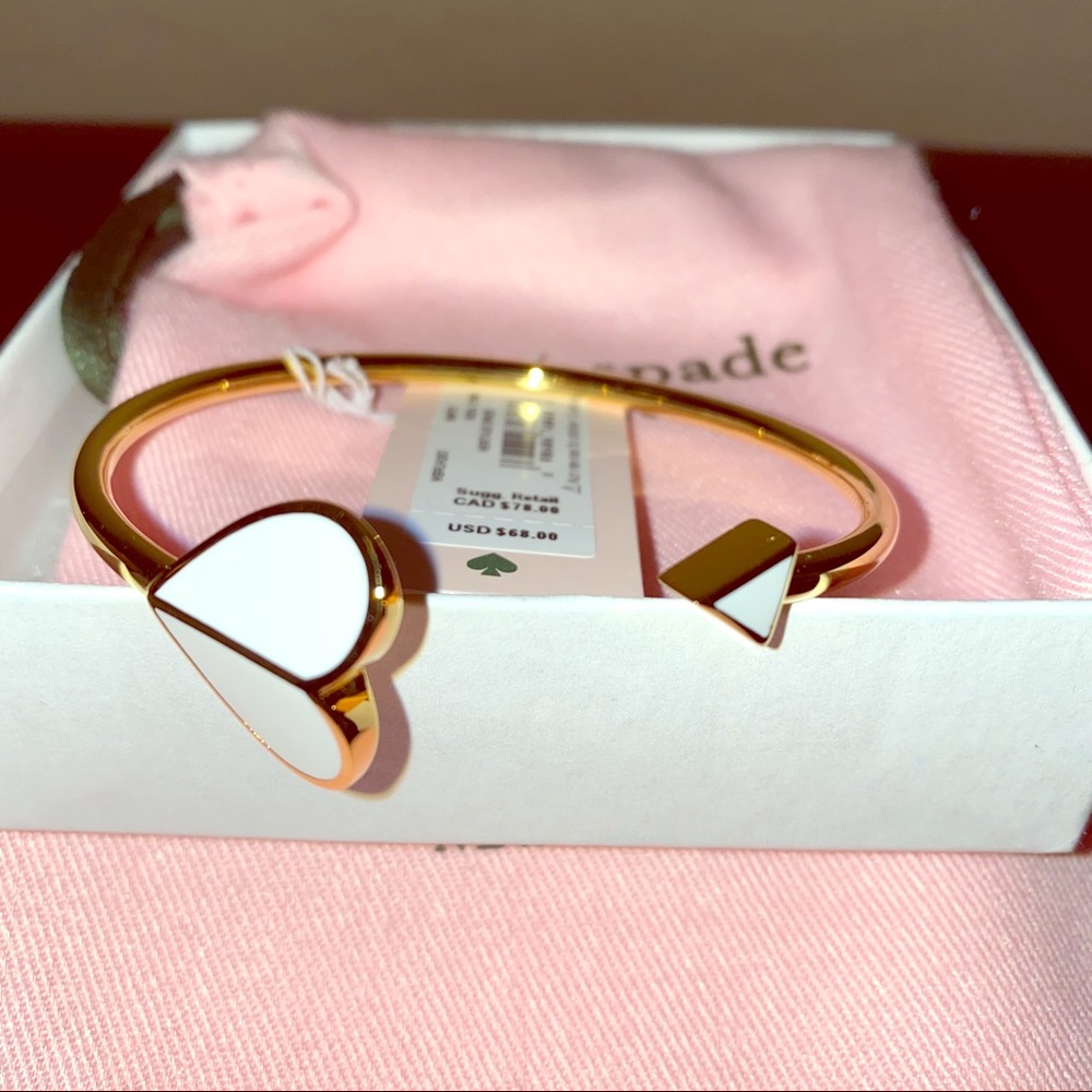 kate spade ♠️ Heritage Spade Enamel Flex Cuff